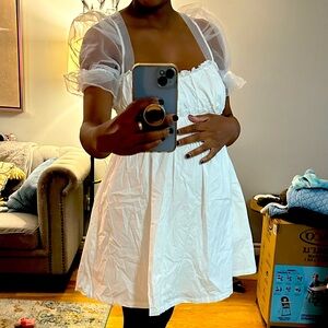 Pink blush Day + Moon White Size S Maternity Dress